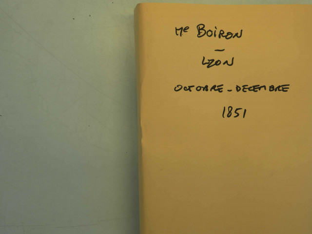 Octobre-décembre 1851