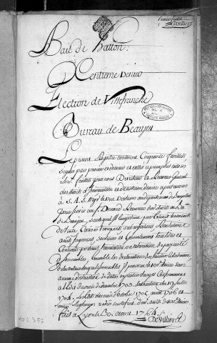 9 novembre 1764-21 janvier 1767.