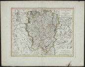 Gouvernement du Lyonnois indiquant les département du Rhône et de la Loire formés de cette province.