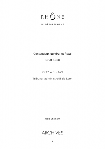 Contentieux administratif.