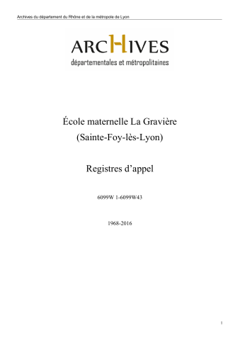 Cahier de vie de l'école maternelle.