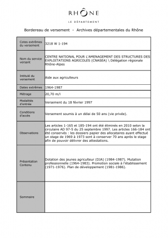 Aide aux agriculteurs.