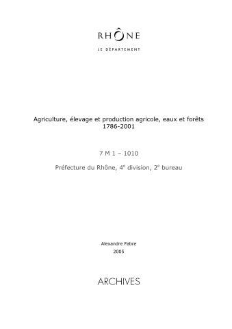 Syndicats des producteurs de fruits (1927-1947) ; Union forestière du Sud-Est (1927-1947) ; syndicats laitiers (1906-1948).