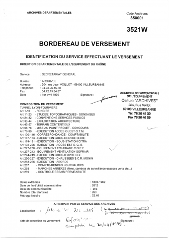 Tunnel sous Fourvière à Lyon.