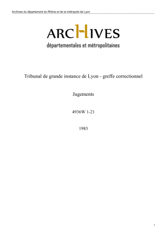 Du 2 au 17 mai 1983.