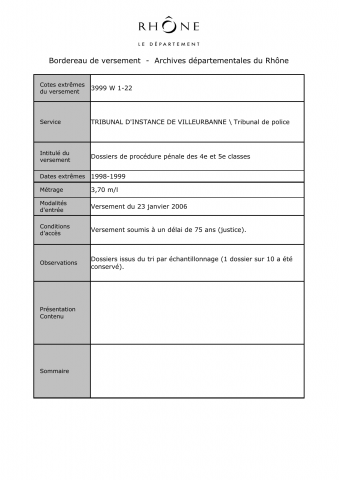 Procédures correctionnelles.