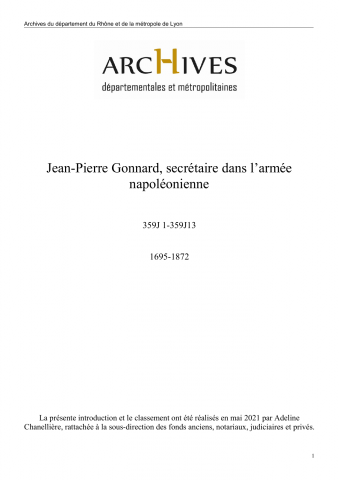 Quarante lettres du 12 novembre 1817 au 1er décembre 1821.