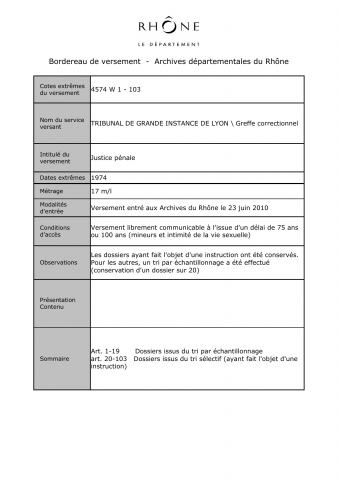 Procédures correctionnelles.