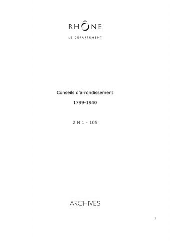 Conseils d'arrondissement.