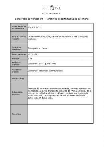 Transports scolaires.