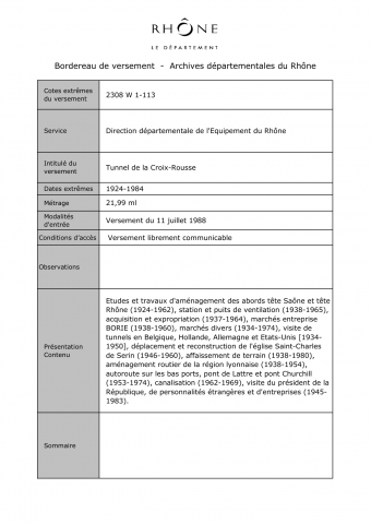 Tunnel de la Croix-Rousse à Lyon.