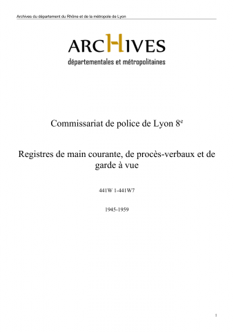 Du 1er janvier 1951 au 6 mai 1953.