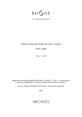 Centre social de Ménival à Lyon.