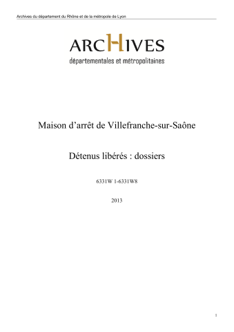 Détenus libérés : dossiers.