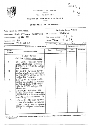 Élections professionnelles.