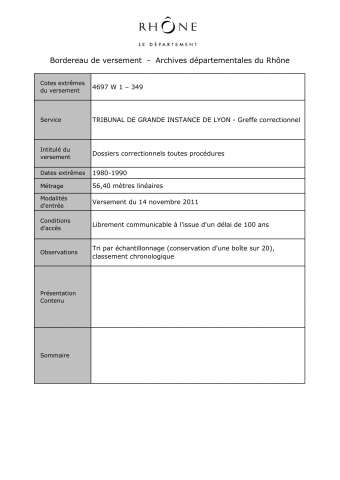 Affaires correctionnelles.