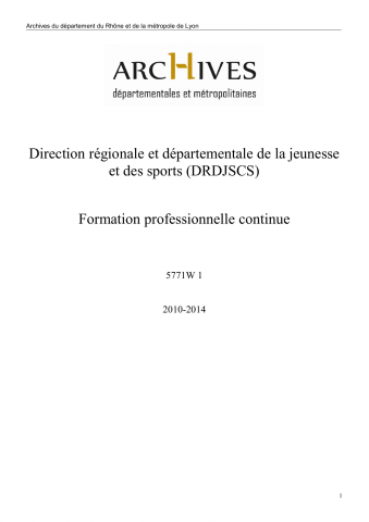 Formation professionnelle continue : plans, bilans annuels.