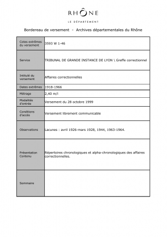 Affaires correctionnelles.