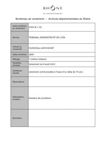 Contentieux administratif.
