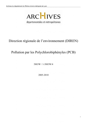 Rapports d'analyses de contamination des poissons.