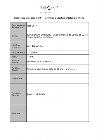 Aide sociale, suivi des familles par les travailleurs sociaux du secteur.