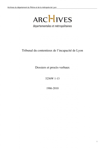 Dossiers et procès-verbaux.