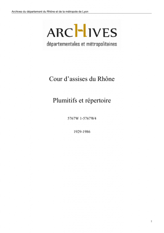 Répertoire (1940-1977).