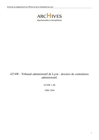 Contentieux administratif.