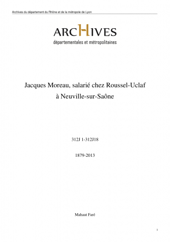 Jacques Moreau, salarié chez Roussel-Uclaf à Neuville-sur-Saône.
