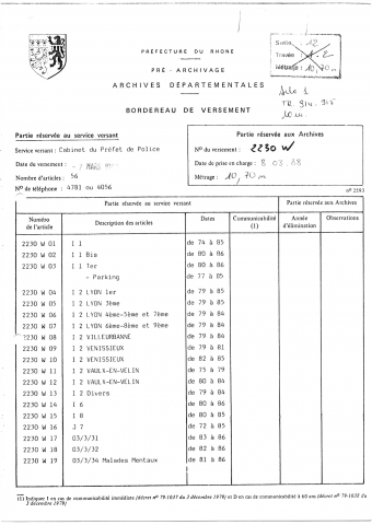 Sécurité publique.