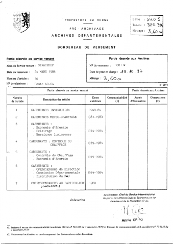 Ravitaillement et affaires militaires.