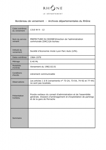 Société d'économie mixte Lyon Parc Auto (LPA).
