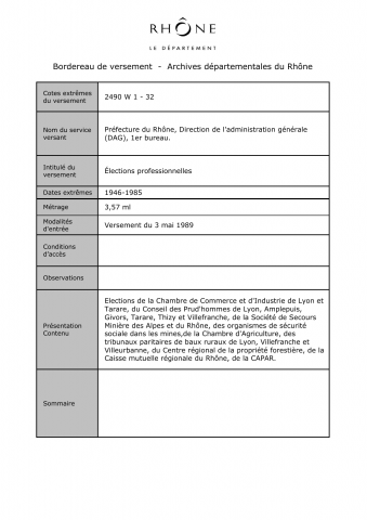 Élections professionnelles.