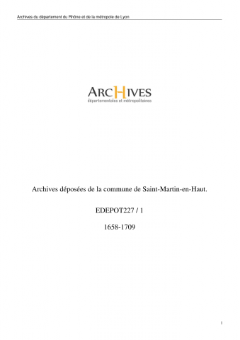 Commune de Saint-Martin-en-Haut.