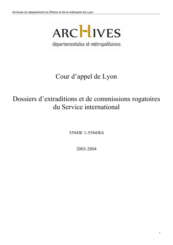 Observations transfrontalières. Mandats d'arrêts européens à destination ou en provenance de l'Union européenne.