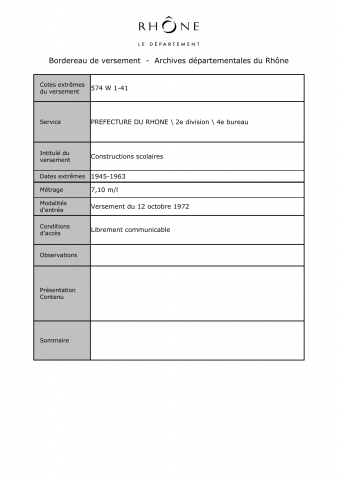 Constructions scolaires.