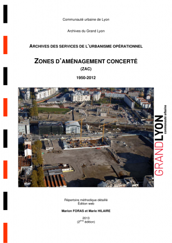 Zones d'aménagement concerté (ZAC) : dossiers d'opération.