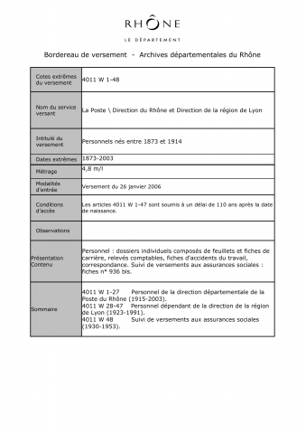 Personnels titulaires et auxiliaires.