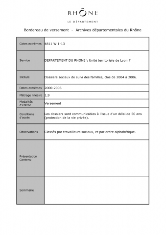 Aide sociale, suivi des familles par les travailleurs sociaux.