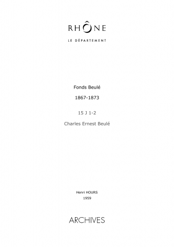 Lettres adressées à M. Beulé par Gustave Doré (invitation à une audition de Liszt, s.d.), M. Baudrillart (recherches historiques, 1867), le duc de Broglie (conférence du P. Hyacinthe Loison, 1867).