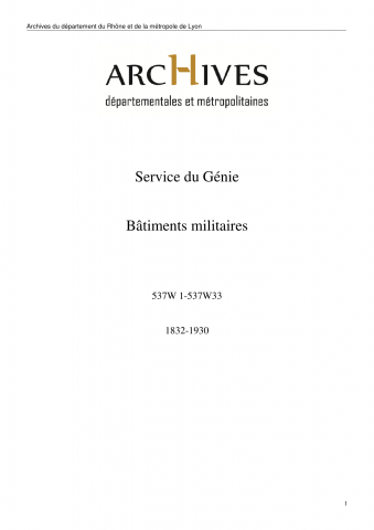 Recueil des établissements et édifices militaires élevés ou projetés en France et à l'étranger.