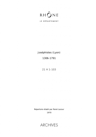 21H - Joséphistes de Lyon