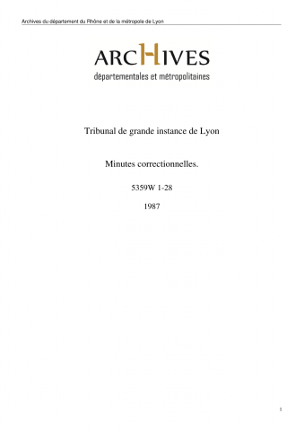 Du 19 au 30 octobre 1987.