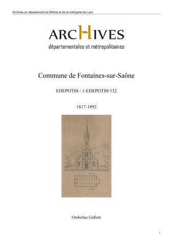 Commune de Fontaines-sur-Saône.