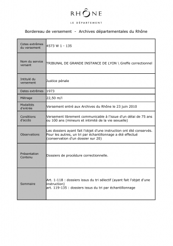 Procédures correctionnelles.