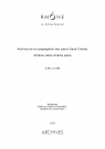 Congrégation des soeurs de Saint-Charles (XIXe-XXe s.).