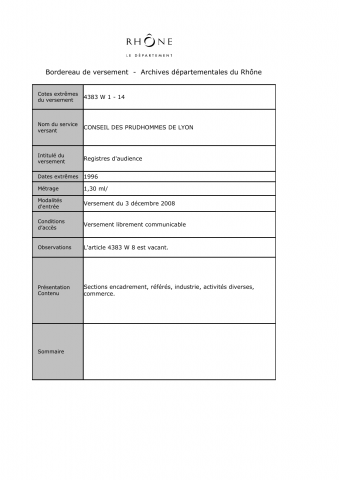 Affaires prud'homales.