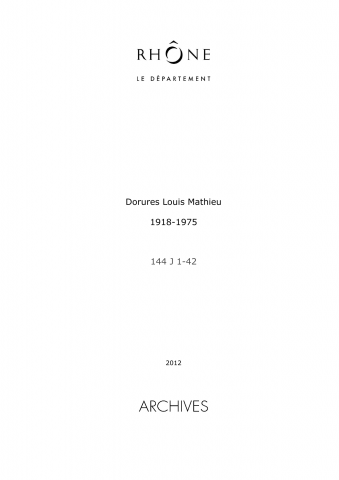 Société Dorures Louis Mathieu.