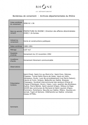 Voirie et constructions publiques.