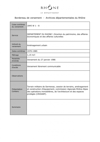 Aménagement urbain.